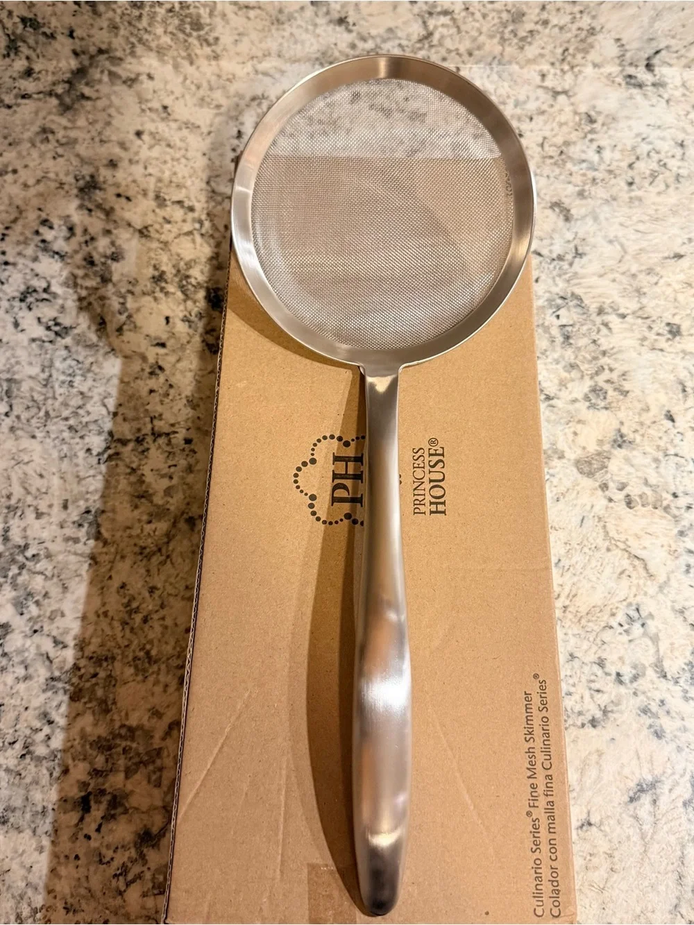 Stainless Steel Fine Mesh Skimmer - Silver